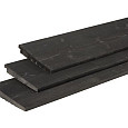 Vuren Zweeds Rabat 1 zijde geschaafd 1 zijde fijnbezaagd 1,1-2,7x19,5x500cm zwart gedompeld
