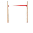 Duikelstang metaal 125cm rood