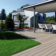 WPC 22,5x210mm Fiberdeck Premium | massief | 2-zijdig Light Grey 400cm