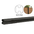 Betowood betonpaal platte kop 11,5x11,5x277cm antraciet tussenpaal gecoat