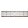 Langstaafrooster RVS, L=1000mm tbv. ACO Hexaline 2,0 en ACO Euroline