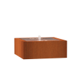 Corten Watertafel 1000x1000x400mm Corten 3mm (CB12)