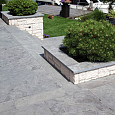 Afdekplaat-Vijverrand met waterkering Chinees hardsteen 100x30x4cm