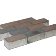 BKK met deklaag 8cm Bruin Zwart