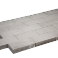 Tuintegel 15x30x5cm Grijs mini facet