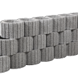 Cirkelflor mini Grijs 30x20x20cm