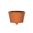 CONIC met poten Ø1200x800mm Corten 3mm (CCP4.1)