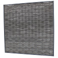 Composiet wickerscherm in alu frame | 180x180cm | Antraciet