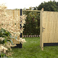 Tuinscherm Elan Excellent 180x180cm verticaal groen geïmpregneerd