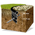 Edg-King randbegrenzing 229x12,7cm (incl. 15 pennen + 5 verbindingsplugs)