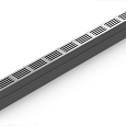 ACO SlimLine gootelement 100cm incl. designrooster RVS