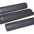 parkeer of stootband 1x rond grijs 20x17x95cm