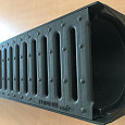 Drain afvoergootset met zwart PE sleufrooster 3 m1 'Garagepack'