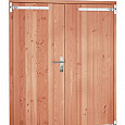 Redvision dubbele deur dicht  incl. beslag