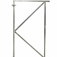 Verstelbaar stalen poortframe 90x155cm vuurverzinkt
