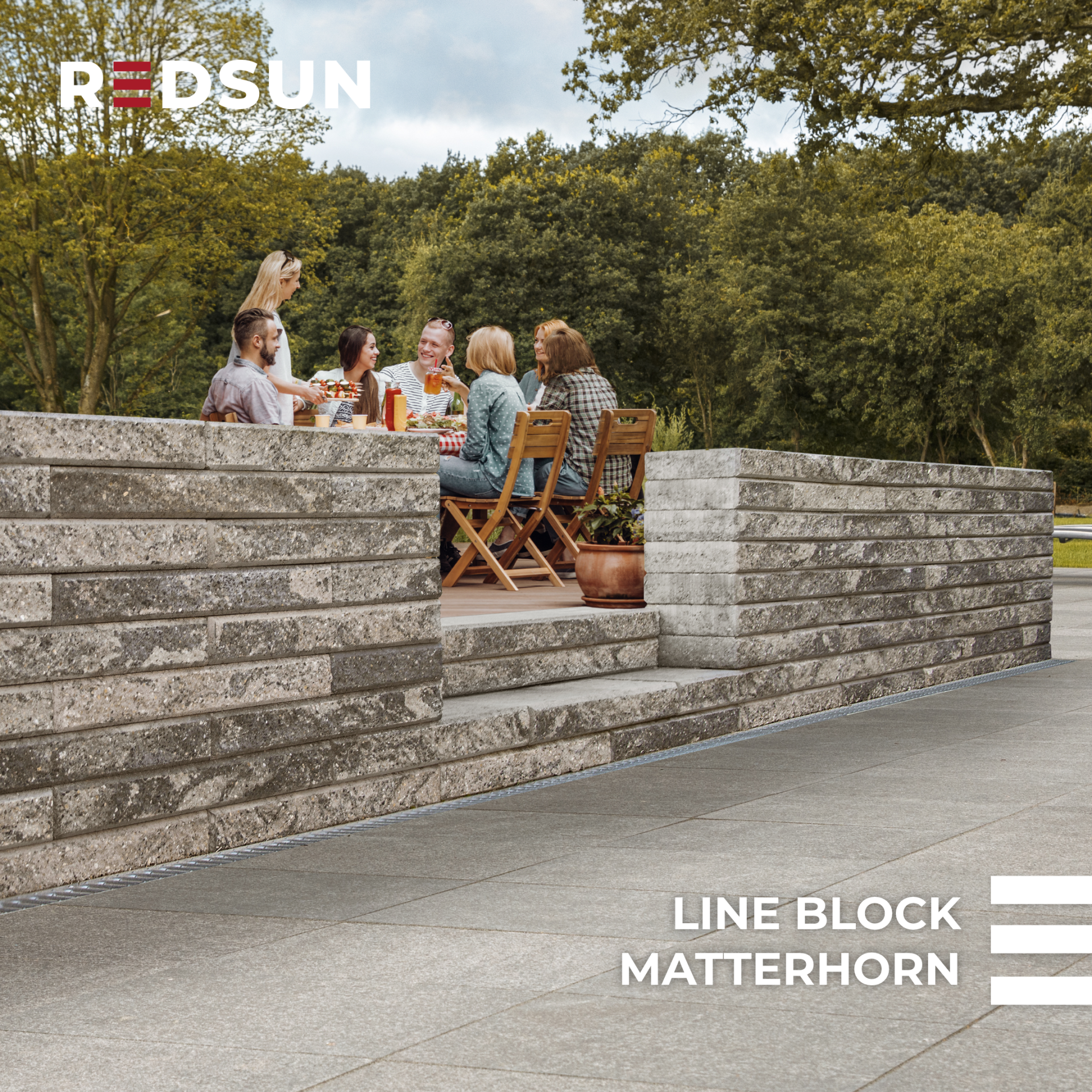 line block post