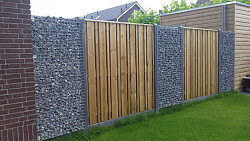 Steenschutting m5x5 (tbv betonpalen 10x10cm) 90x200x10cm/vulgewicht ca. 300 kg