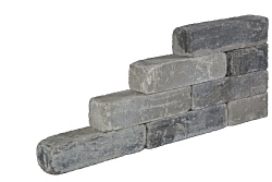 Blockstone stapelblok 15x15x60cm Grijs-Zwart