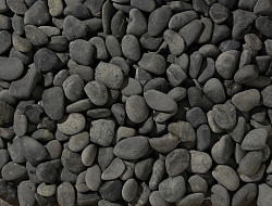 Beach Pebbles 40-60 mm zwart 25kg