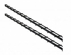 DHZ shutter framewerk, 2 stuks 165 cm t.b.v. 14 planken Zwart