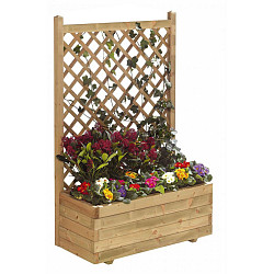 Bloembak met trellis 140x90x30cm (HxBxD)