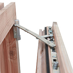 Douglas draai-kiepraam Prestige met dubbelglas, 84,4x120,4 cm, onbehandeld.