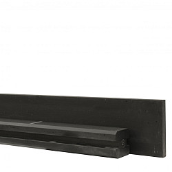 Beton onderplaat glad 24x3,5x184cm antraciet gecoat