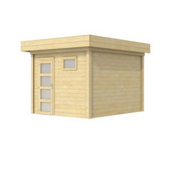 Vuren Topvision Premium Tapuit 300x300cm wanden lichtgrijs en basis wit