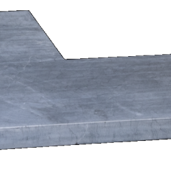 Afdekplaat-Vijverrand Blue Stone Linea 50/20x50x3cm hoekstuk