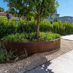 ELLIPSE met bodem 2800x1600x600mm Corten (CEL1)