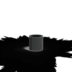 CIRCUM met bodem Ø500x500mm Aluminium (AM9)