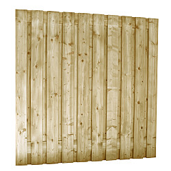 Jumboscherm geschaafd Vuren 21-planks 15mm 180x180cm tbv betonsysteem recht verticaal