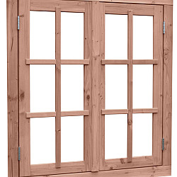 Douglas Dubbel uitzetraam Prestige met Dubbelglas 112x120,5cm onbehandeld