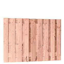 Douglas fijnbezaagd plankenscherm 19-planks 15mm 180x130cm tbv betonsysteem onbehandeld