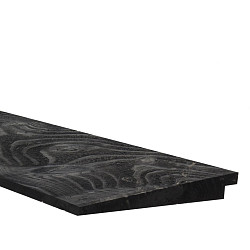 Douglas Zweeds Rabat 1 zijde geschaafd 1 zijde fijnbezaagd 1,1-2,7x19,5x500cm zwart gespoten