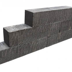 Blockstone stapelblok Small 12x12x60cm Zwart