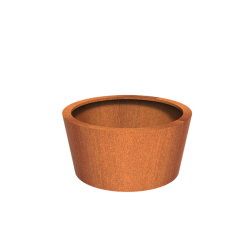 CONIC met bodem Ø1200x600mm Corten 2mm (CC4.2)