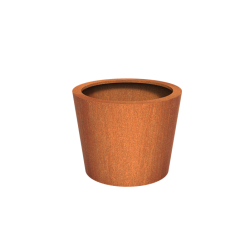 CONIC met bodem Ø1000x800mm Corten 2mm (CC5.1)