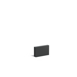 Muur 1000x150x600mm Aluminium (AW5.4)