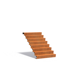 Trap 1250x1920x1360mm Corten 3mm (CST8.2)