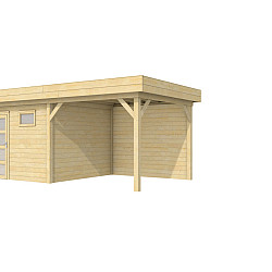 Vuren Topvision Premium Tapuit 300x300cm en luifel 300cm kleurloos geïmpregneerd