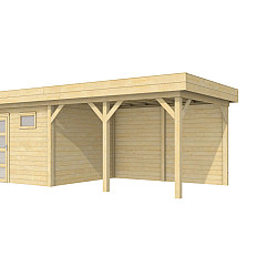 Vuren Topvision Premium Tapuit 300x300cm en luifel 400cm kleurloos geïmpregneerd