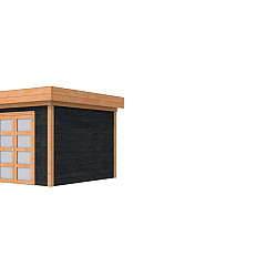 Douglas Topvision Premium Roek 298x298cm wanden zwart geïmpregneerd en basis onbehandeld