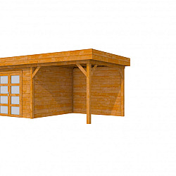 Douglas Topvision Premium Roek 298x298cm en luifel 300cm transparant gespoten