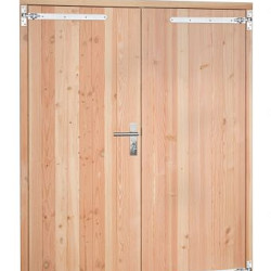 Douglas Dubbele dichte deur inclusief kozijn 168x201cm onbehandeld