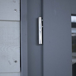 Vuren dubbele 4-ruits glasdeur inclusief kozijn 168x201cm onbehandeld