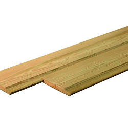 Vuren Banddeel 1,8x14,5x224cm groen geïmpregneerd