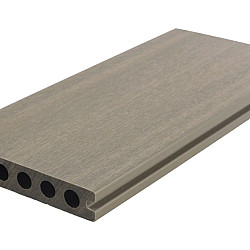 WPC 22,5x138mm FIberdeck Premium | ronde kamer | 2-zijdig | Light Grey 400cm