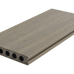 WPC 22,5x138mm FIberdeck Premium | ronde kamer | 2-zijdig | Light Grey 500cm