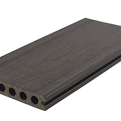 WPC 22,5x138mm FIberdeck Premium | ronde kamer | 2-zijdig | Dark Grey 500cm